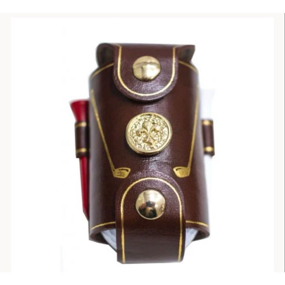 Leather Golf Ball & Tee Holder